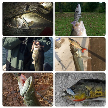 3PCS ABS Plastic Realistic Multi Joint Fishing Lure