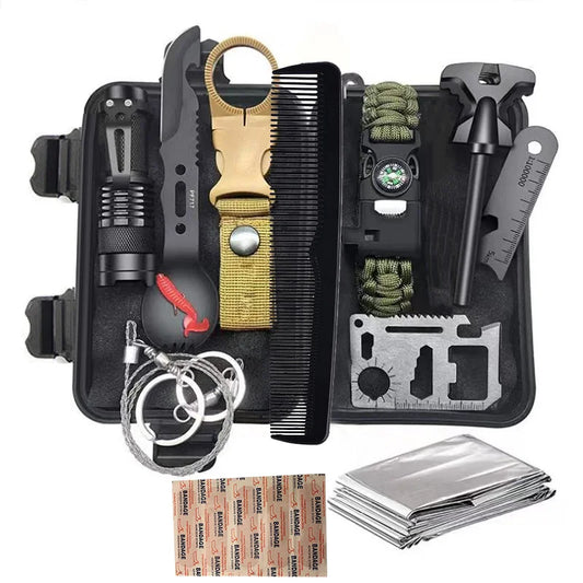 12 in1 Multifunctional Outdoor Survival Kit