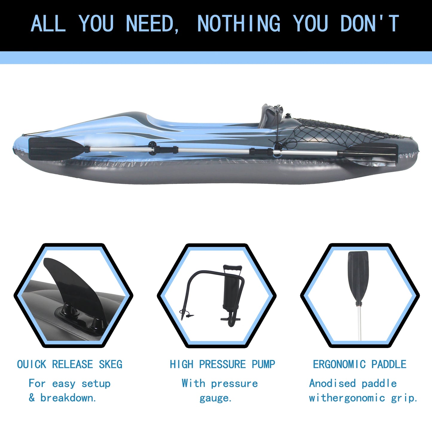1 Person Adult Inflatable Kayak