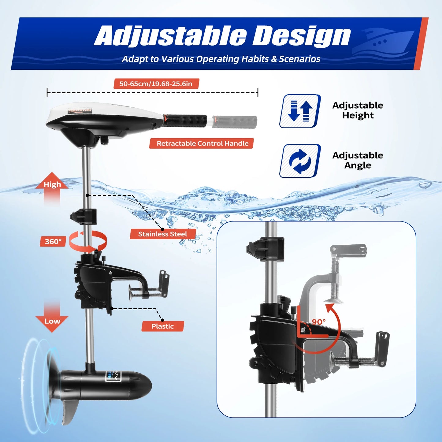 660W Electric Trolling Motor