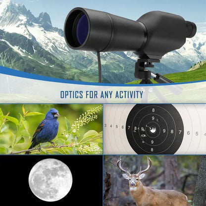 20-60x60AE Zoom Angled Spotting Scope w/Adjustable Tripod & Case