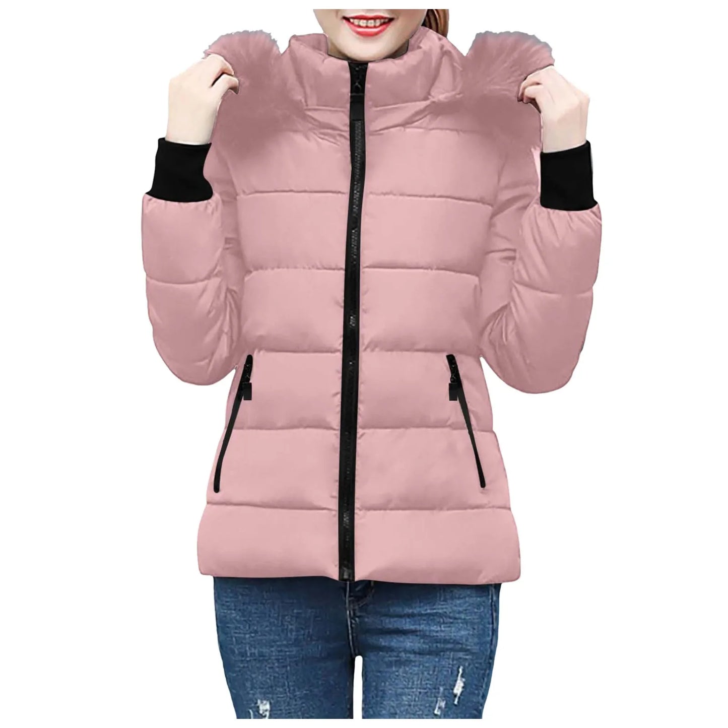 Women's Lightweight Down Winter Jacket             And Warm Winter Coat Feather Light  Adult Medium Winter Coat Women plus Size