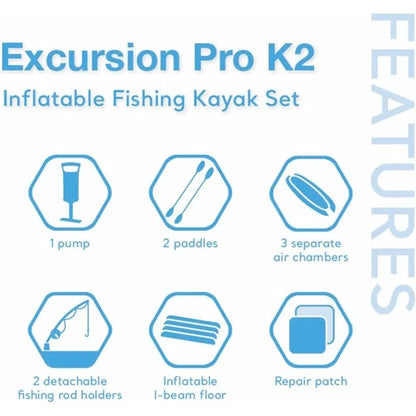 Excursion Pro K2 Inflatable Kayak