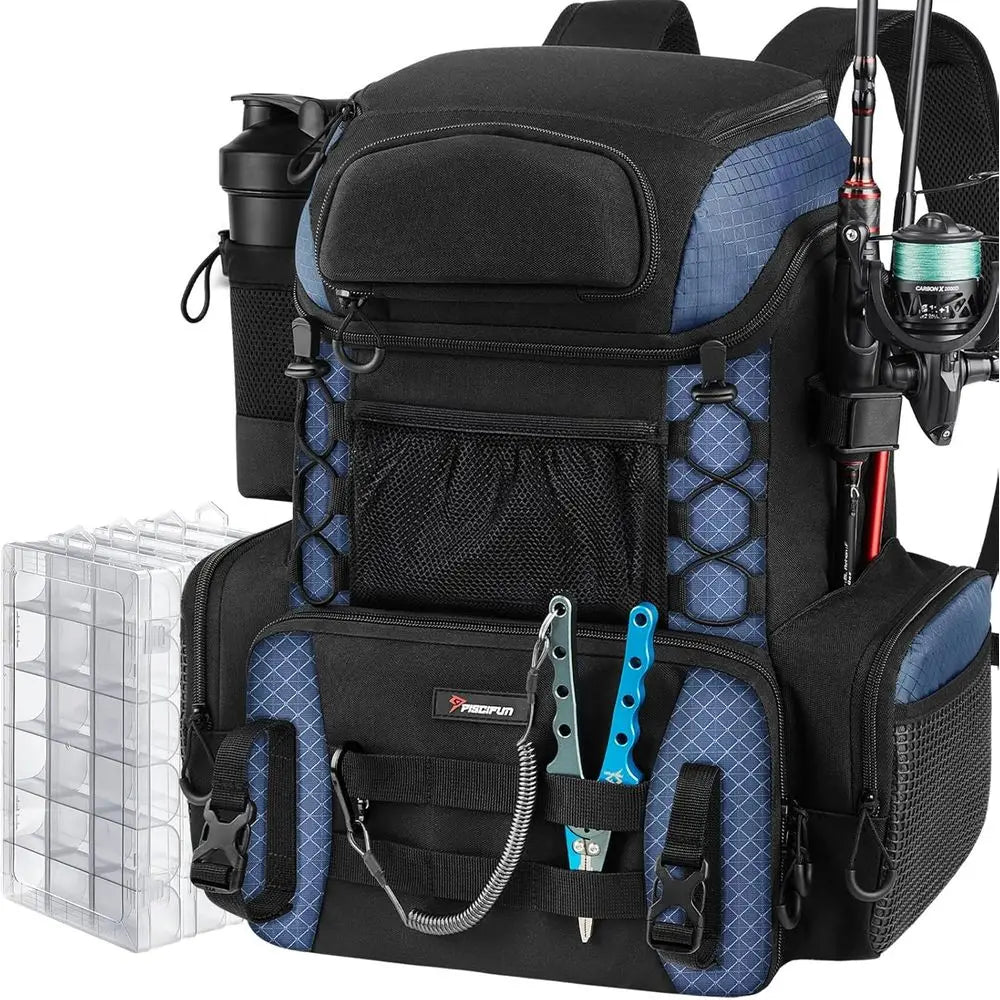 Fishing Backpack with Rod Holders
