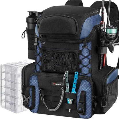 Fishing Backpack with Rod Holders