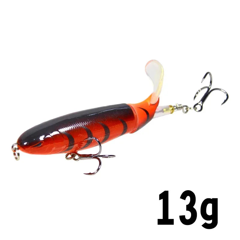 1-8Pcs Topwater Fishing Lure Whopper Popper
