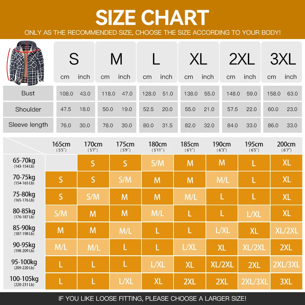 Men's Fleece Hooded Coat