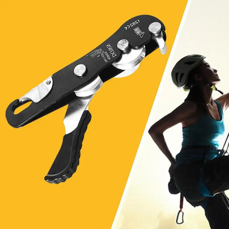 Climbing Stop Descender              Hand Controls Descender Rope Rescue Equipment Rappelling Anti-Panic Belay Devices Self-Locking