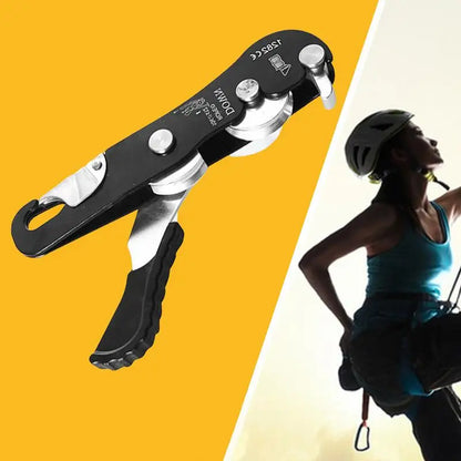 Climbing Stop Descender              Hand Controls Descender Rope Rescue Equipment Rappelling Anti-Panic Belay Devices Self-Locking