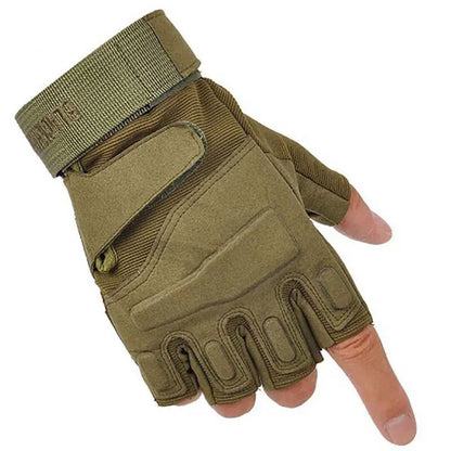 Tactical Military Half Finger Gloves                       Men's Motorcycle Hunting Shooting Fingerless Gloves Cycling Hiking Airsoft Paintball Gloves