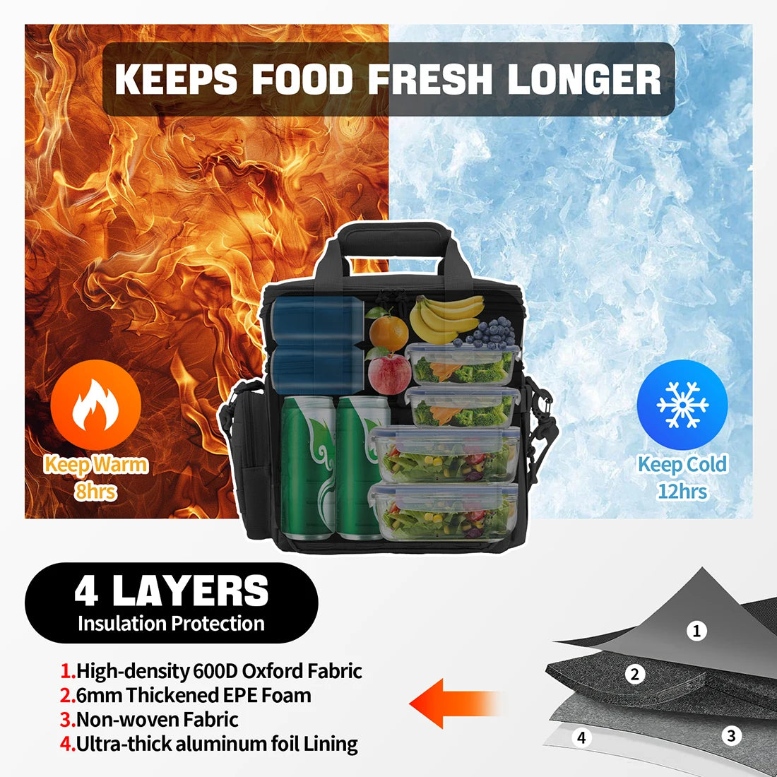 Men's Tactical Lunch Box 18L
