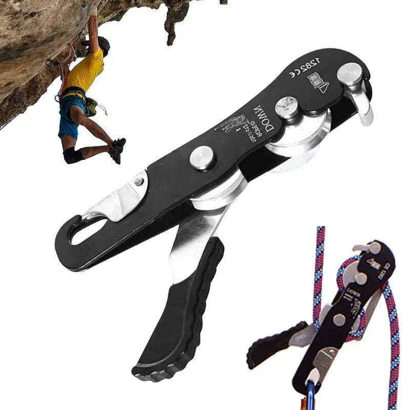 Climbing Stop Descender              Hand Controls Descender Rope Rescue Equipment Rappelling Anti-Panic Belay Devices Self-Locking
