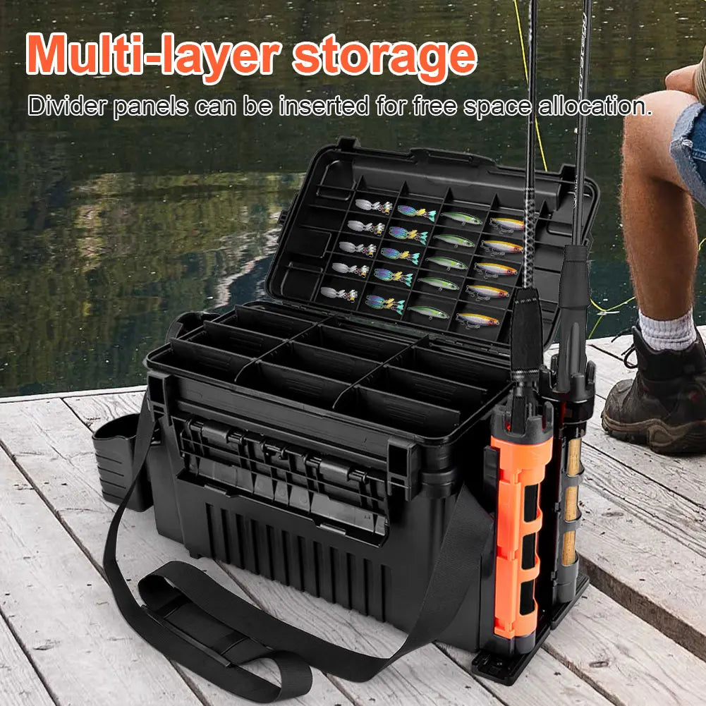2 Tier Fishing Tackle Box