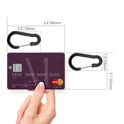 6 Piece Outdoor Carabiners