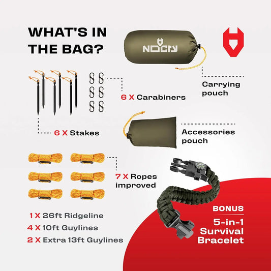 12' x 10' Waterproof Camping Tarp