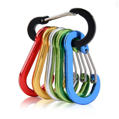 6 Piece Outdoor Carabiners