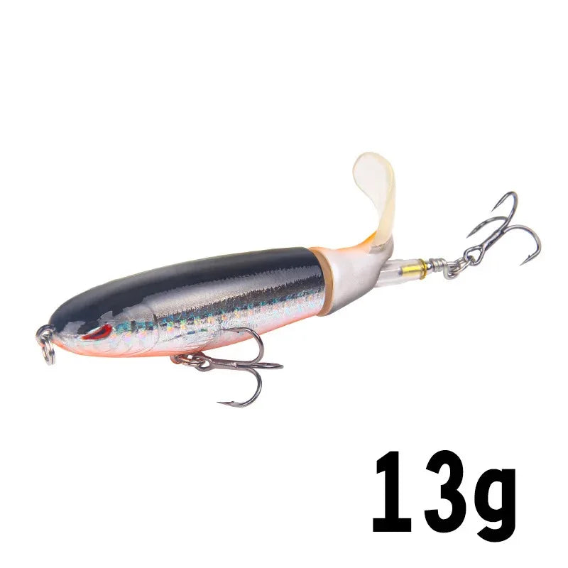 1-8Pcs Topwater Fishing Lure Whopper Popper