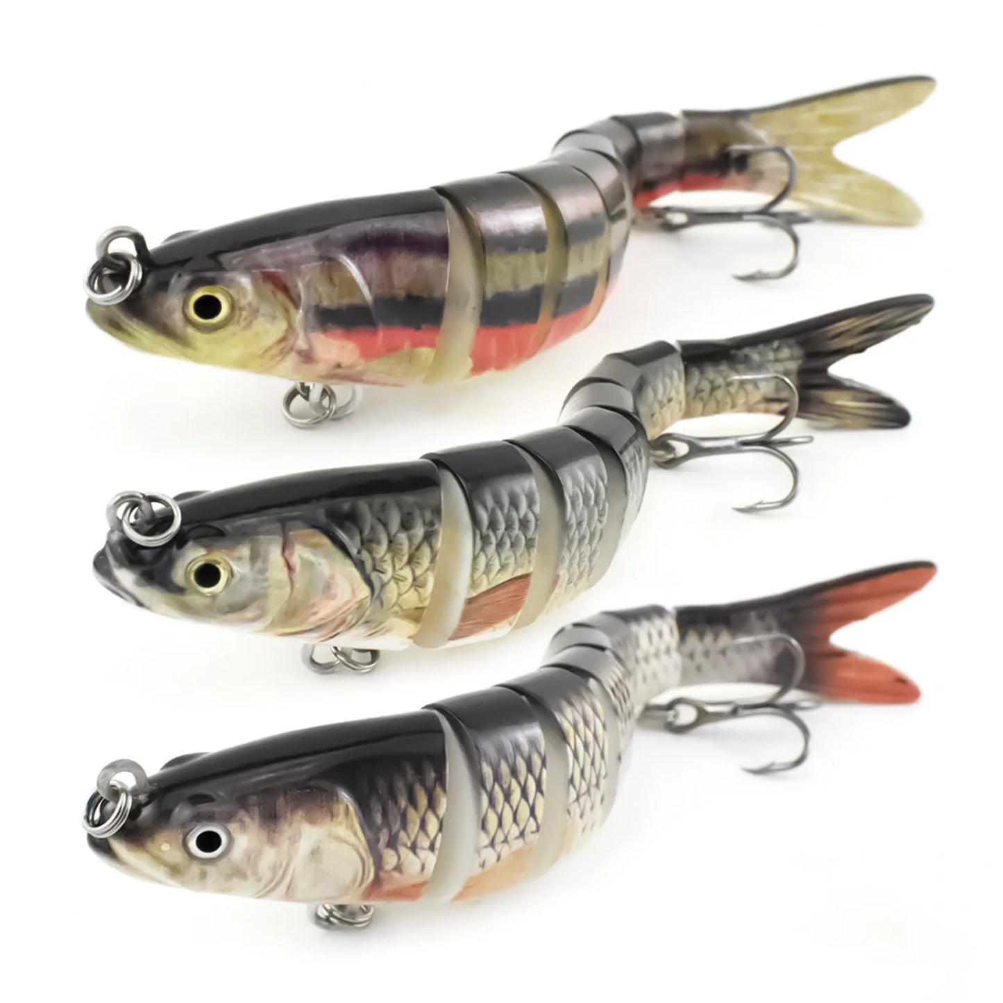 3PCS ABS Plastic Realistic Multi Joint Fishing Lure