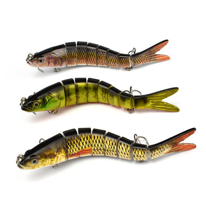 3PCS ABS Plastic Realistic Multi Joint Fishing Lure