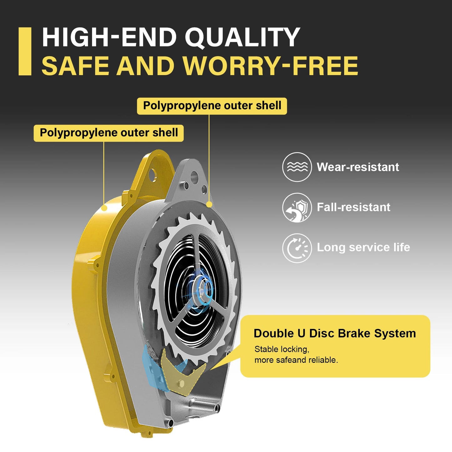 65Ft Retractable Safety Fall Arrester