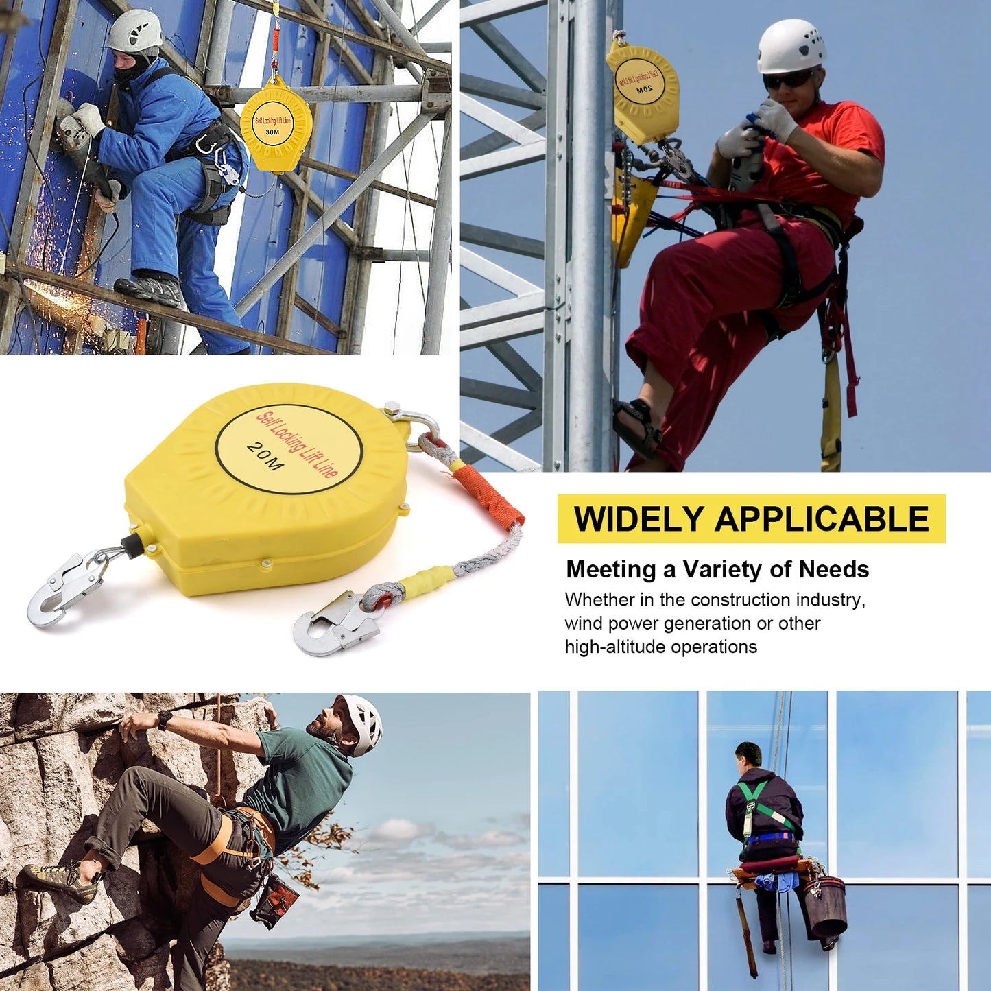Automatic Retractable Lifeline 65ft/20m