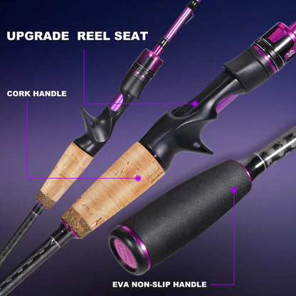 Baitcaster Fishing Rod and Reel Combo