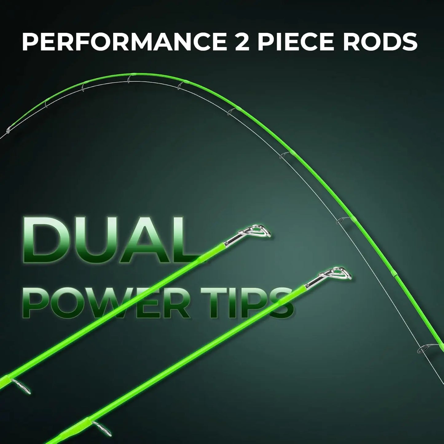 Dual-Tip Fishing Rod & Reel Combo