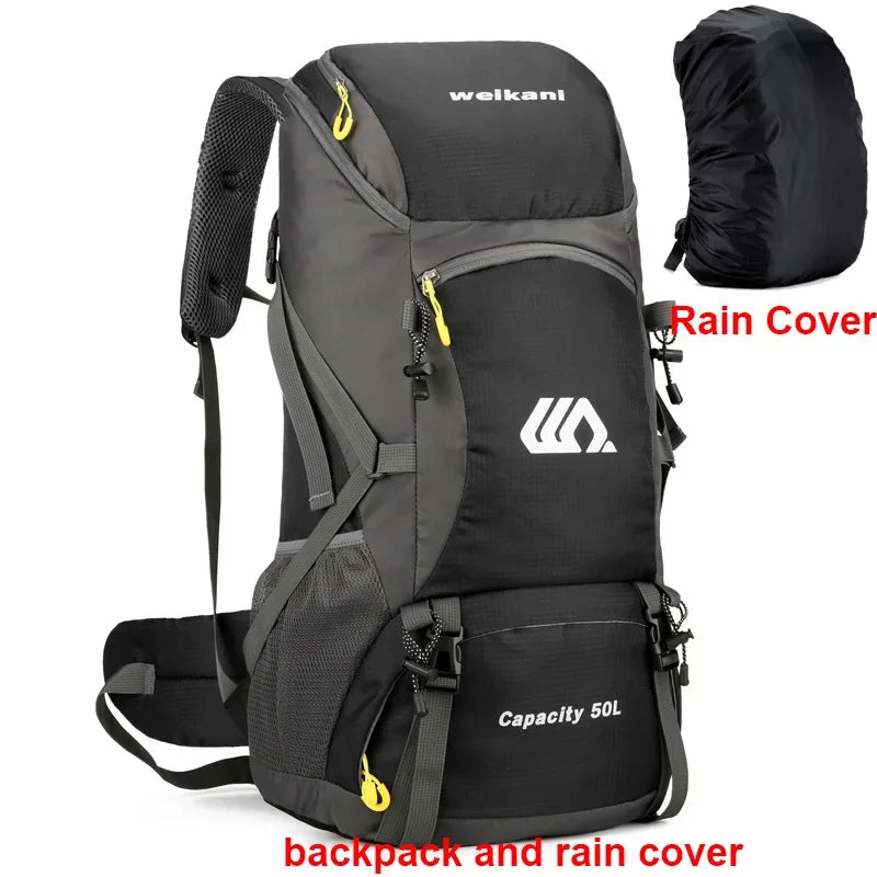 Large 50L Travel Backpack Camping and Hiking