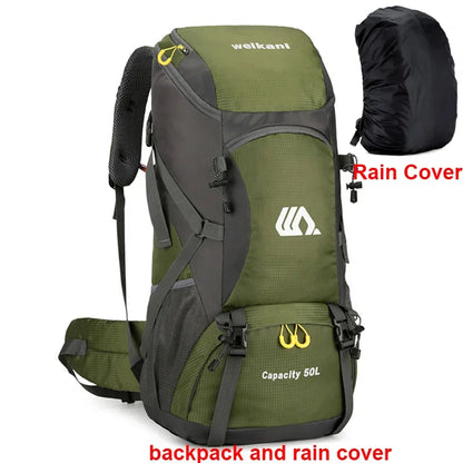 Large 50L Travel Backpack Camping and Hiking