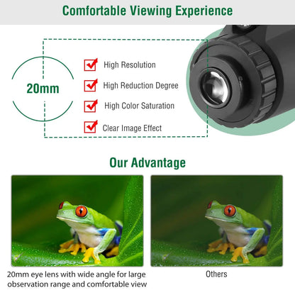 40x40 HD Optical Monocular Telescope