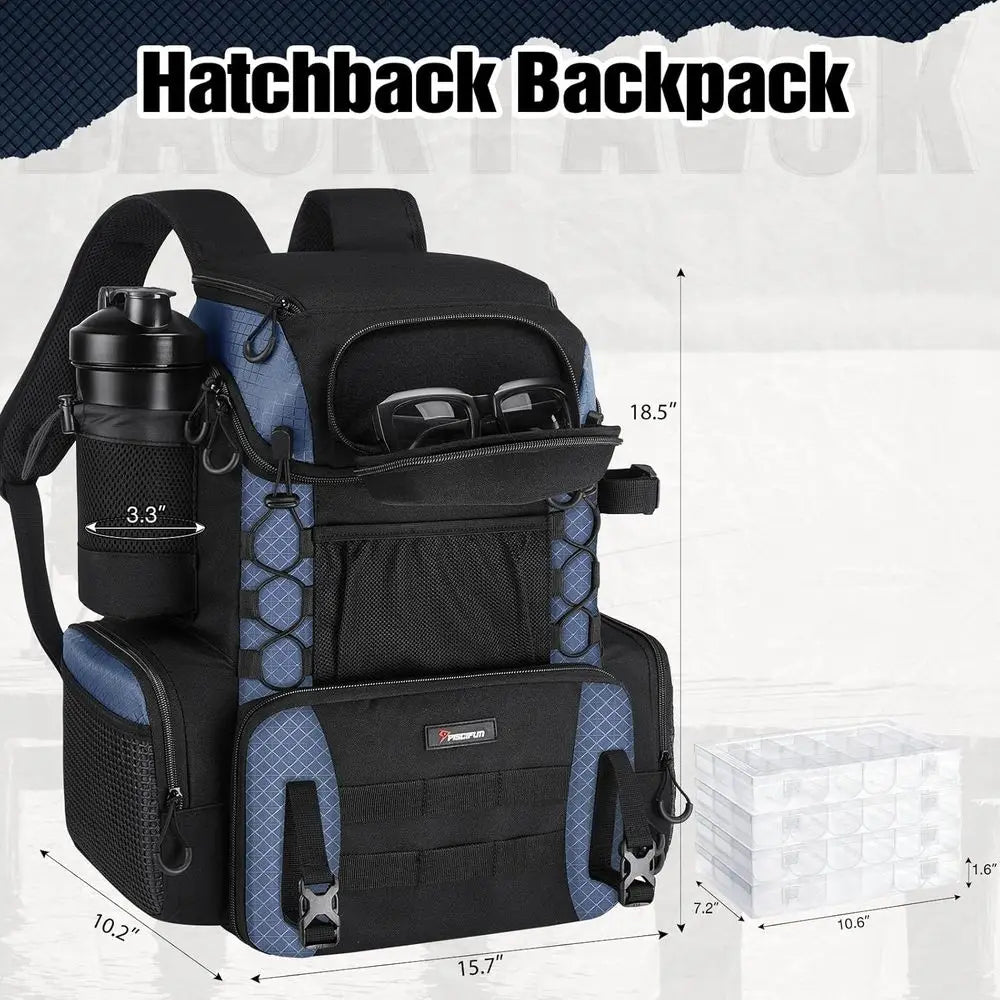 Fishing Backpack with Rod Holders