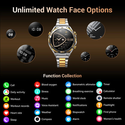 W90Pro GPS Smartwatch with Flashlight