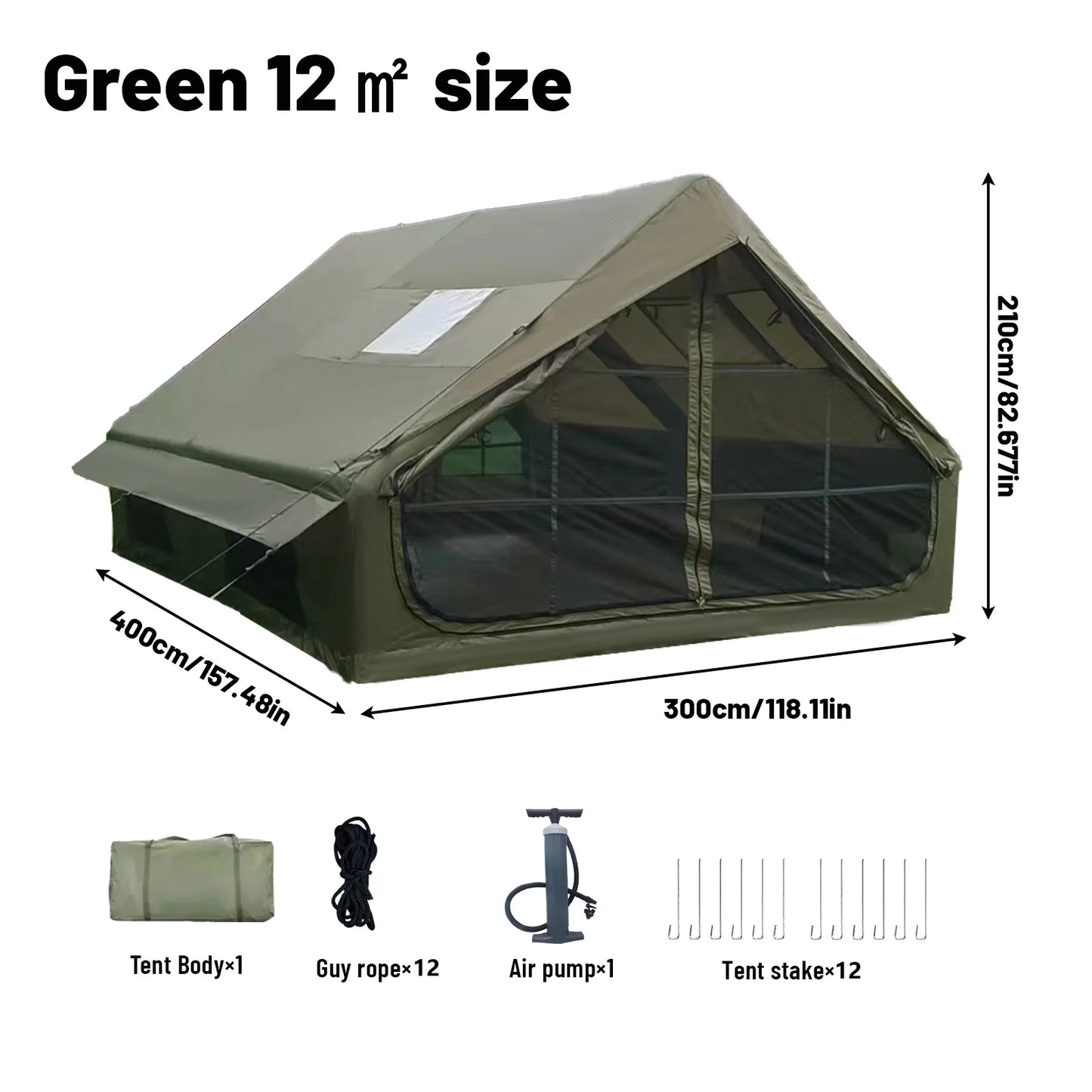 Inflatable Tent with Skylight