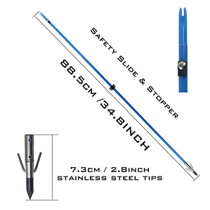 34 inch Bowfishing Arrows for Compound Bow and Recurve Bow