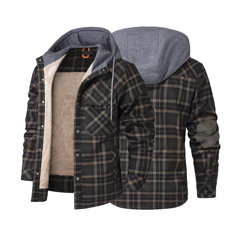 Men's Fleece Hooded Coat