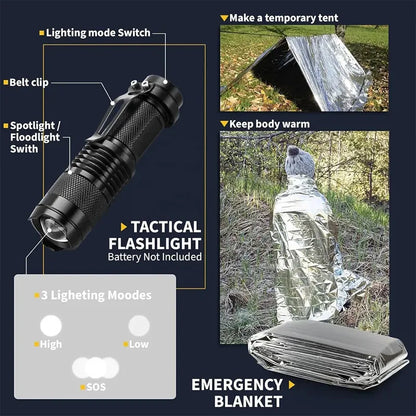Emergency Outdoor Survival Kit
