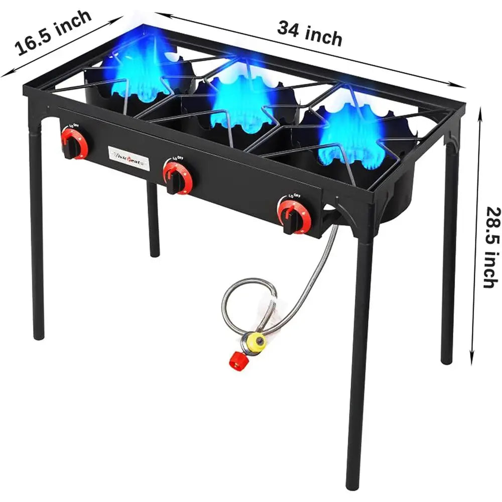 3 Burner Propane Camping Stove