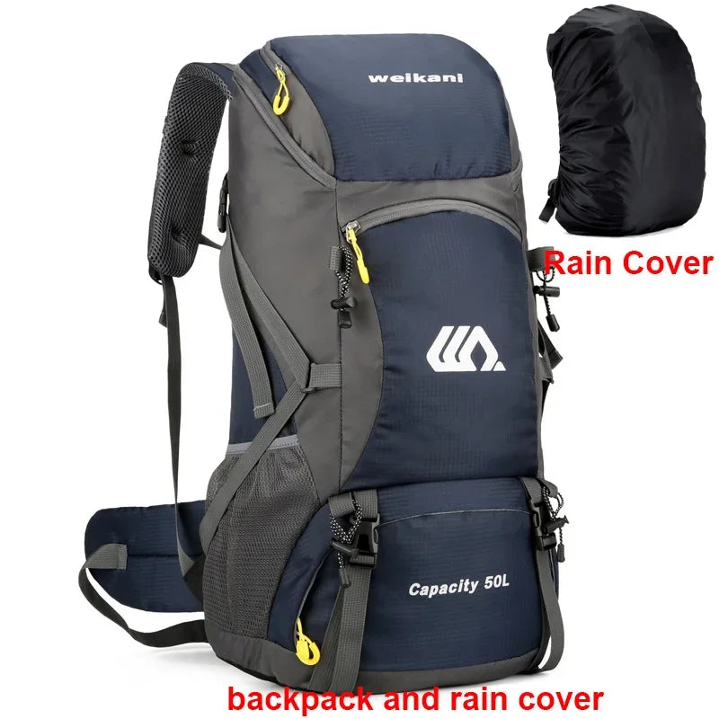 Large 50L Travel Backpack Camping and Hiking