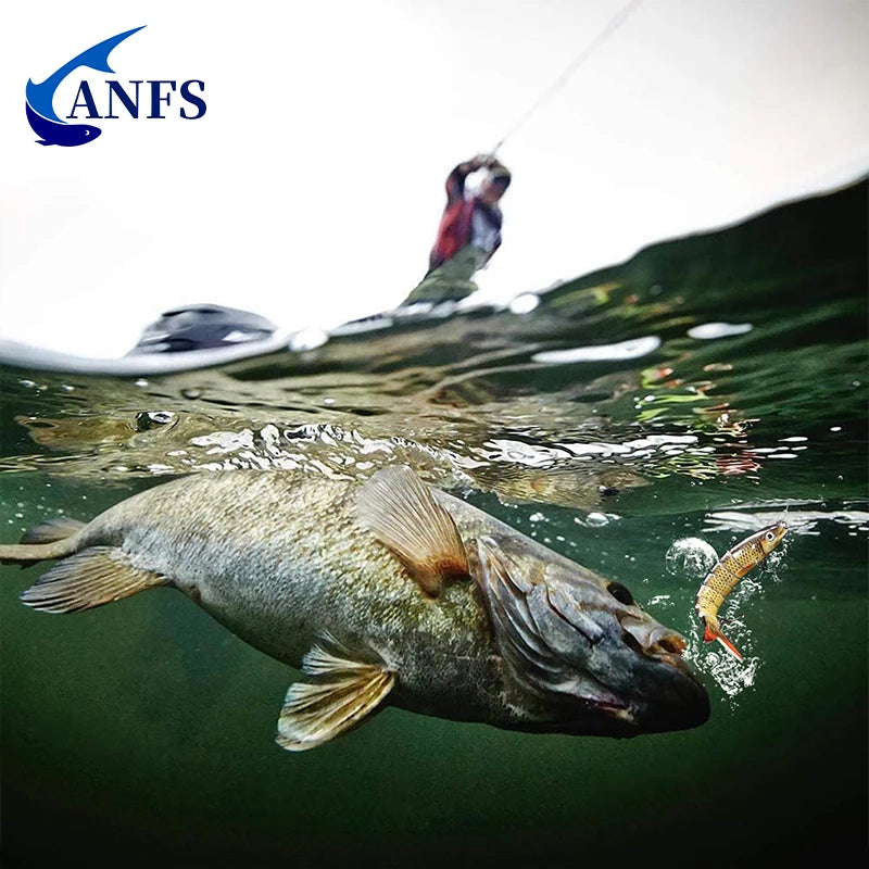 ANFS 5pcs Jointed Bait Fishing Lures