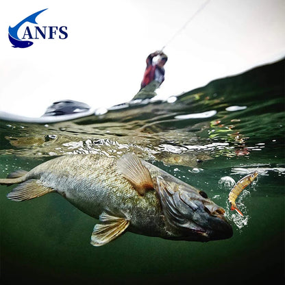 ANFS 5pcs Jointed Bait Fishing Lures