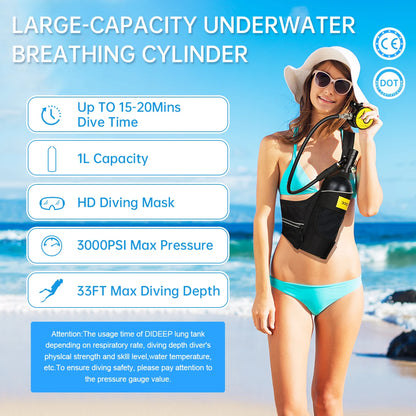 Mini Scuba Diving Tank Set