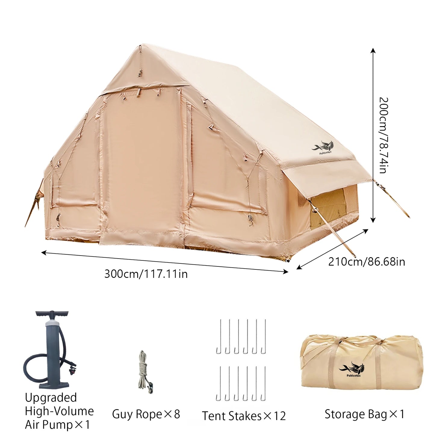 Inflatable Tent with Skylight