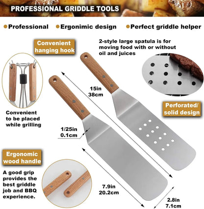8pcs Professional Griddle Accessories Kit