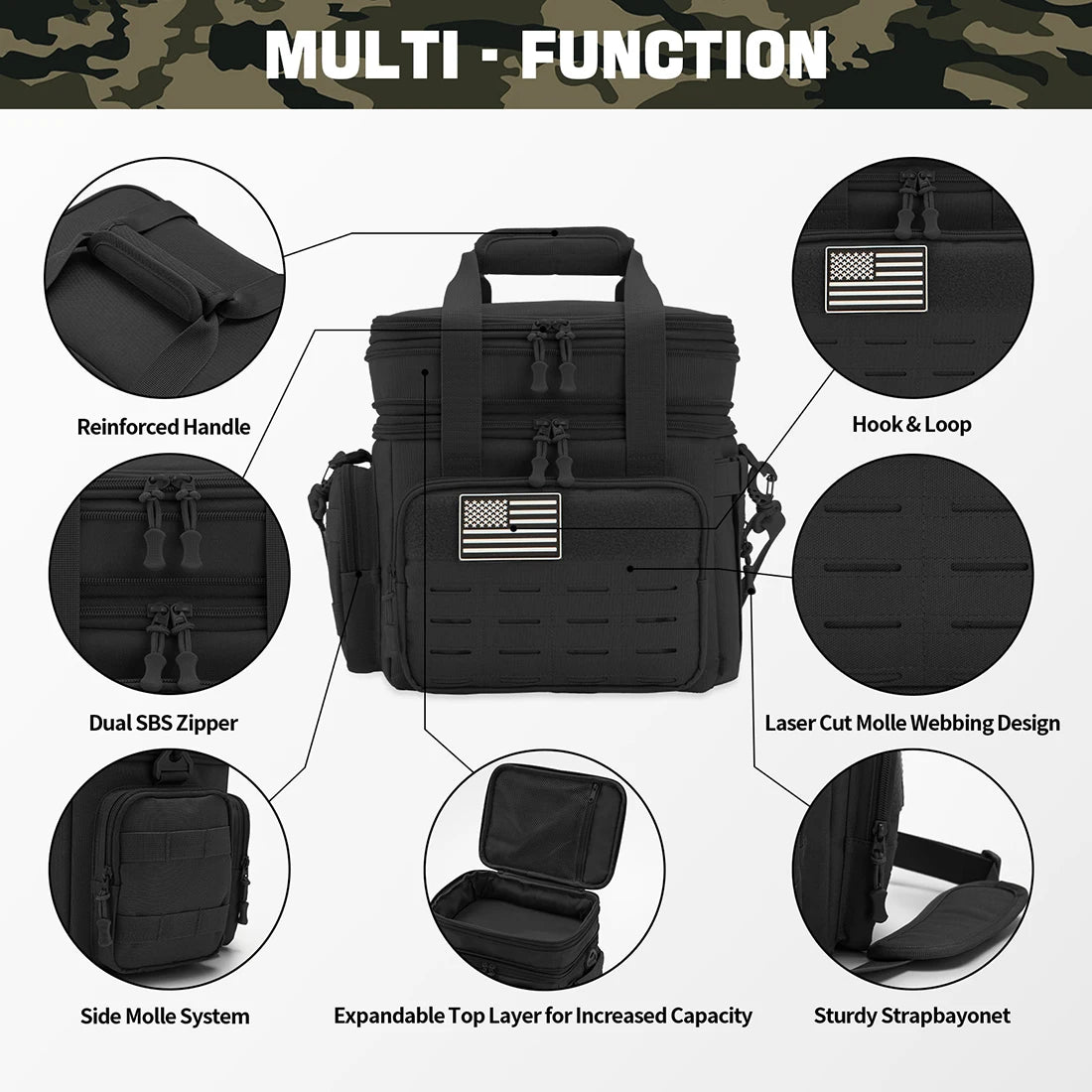 Men's Tactical Lunch Box 18L