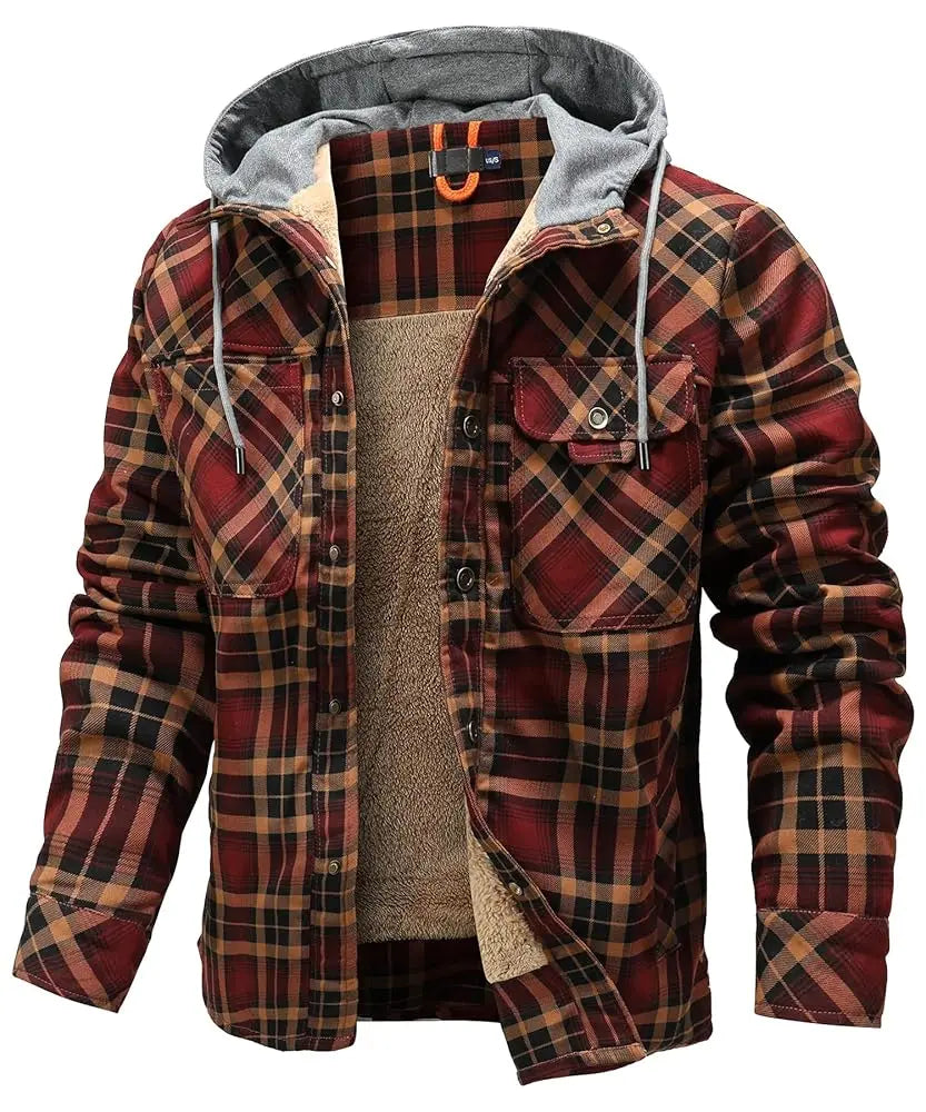 Men's Fleece Hooded Coat