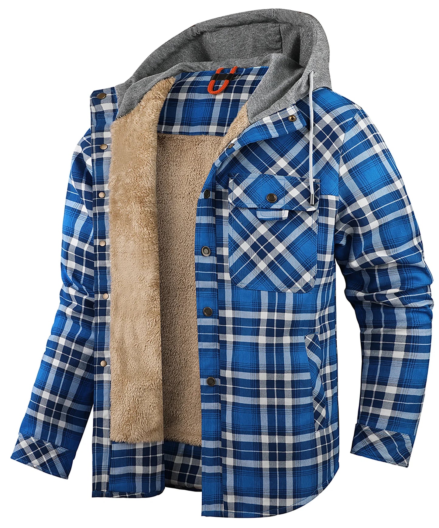 Men's Fleece Hooded Coat