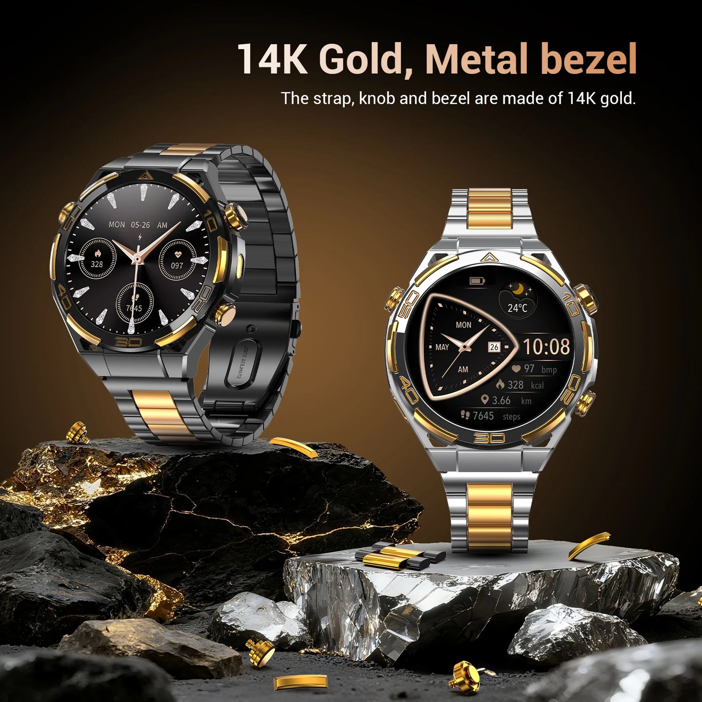 W90Pro GPS Smartwatch with Flashlight