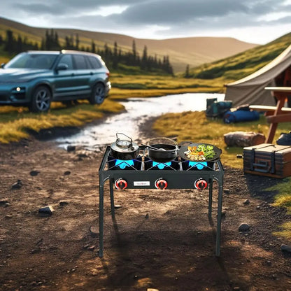3 Burner Propane Camping Stove