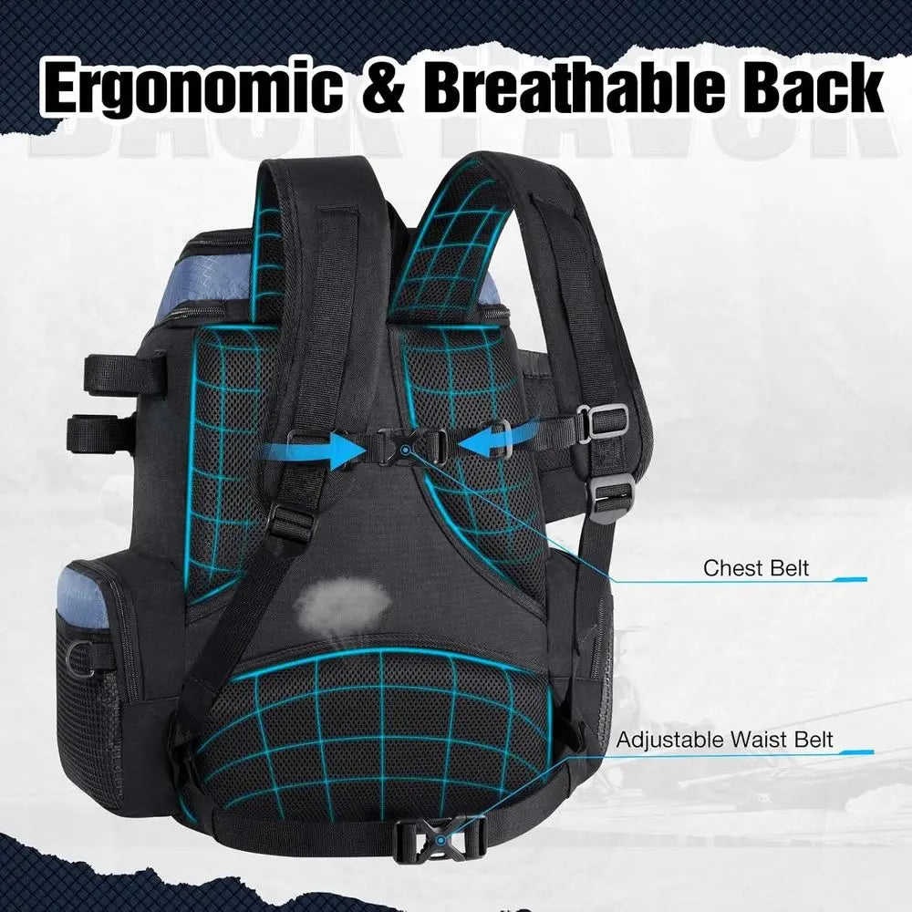 Fishing Backpack with Rod Holders