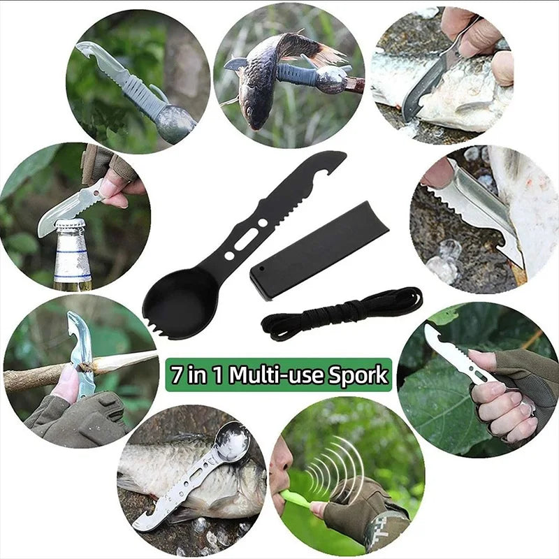 12 in1 Multifunctional Outdoor Survival Kit